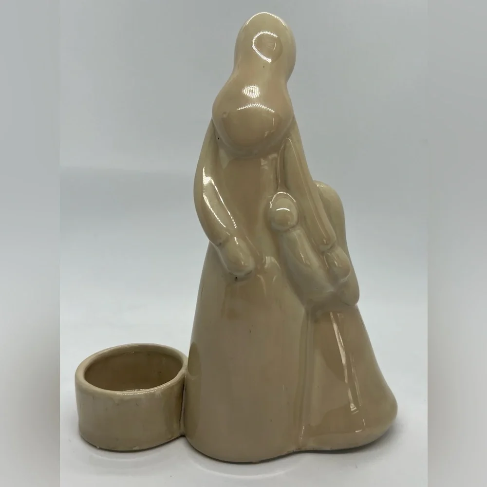 Vintage Mother & Child Votive Candle Holder